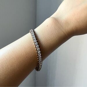 NEW Diamonique Simulated Diamond Tennis Bracelet